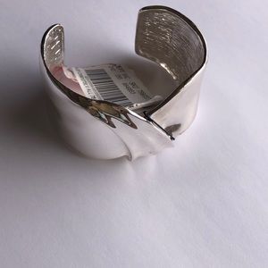 New silver cuff bracelet- easy to put on